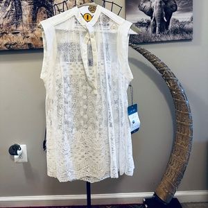 CABI Lace Sleeveless Top